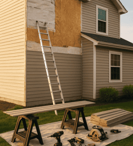 siding installation on university housing in springfield missouri